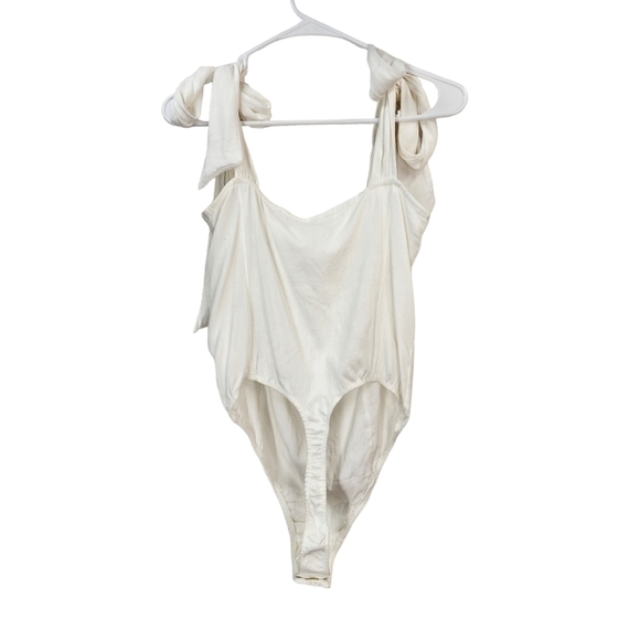 Free People Women's Tie Strap Structured Bodysuit - L - Picture 5 of 8